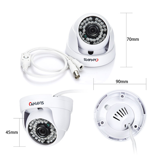 Canavis 800TVL  Plastic Dome Camera