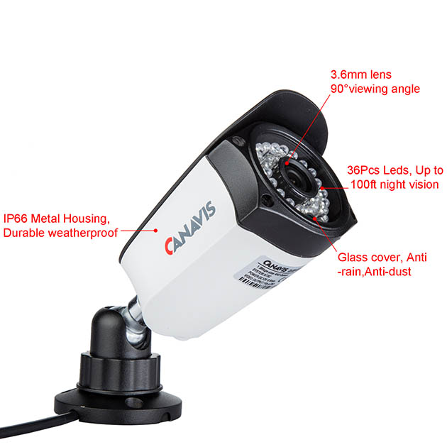 CANAVIS AHD 2MP/3MP/5MP/8MP Surveillance Camera