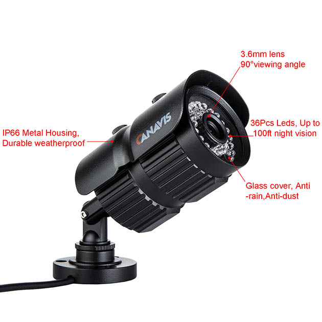 CANAVIS 1000TVL CCTV Security Camera