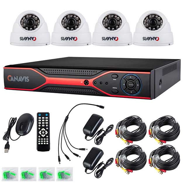 CANAVIS 4CH 800T CCTV Video Security System