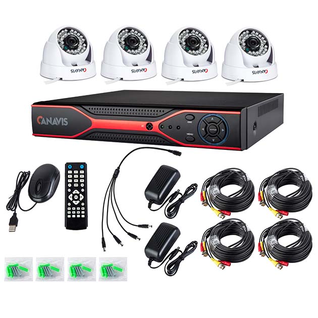 CANAVIS 4CH CCTV Video Security System
