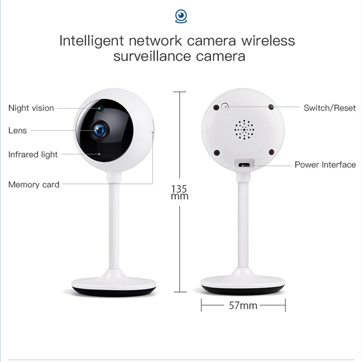 wireless wifi mini cctv smart home security camera small indoor baby camera  portable ip camera
