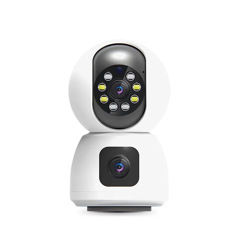 New Dual Lens Indoor Wireless Camera  Two Way Audio Motion Tracking Alarm Push 1080P PTZ Network Camera
