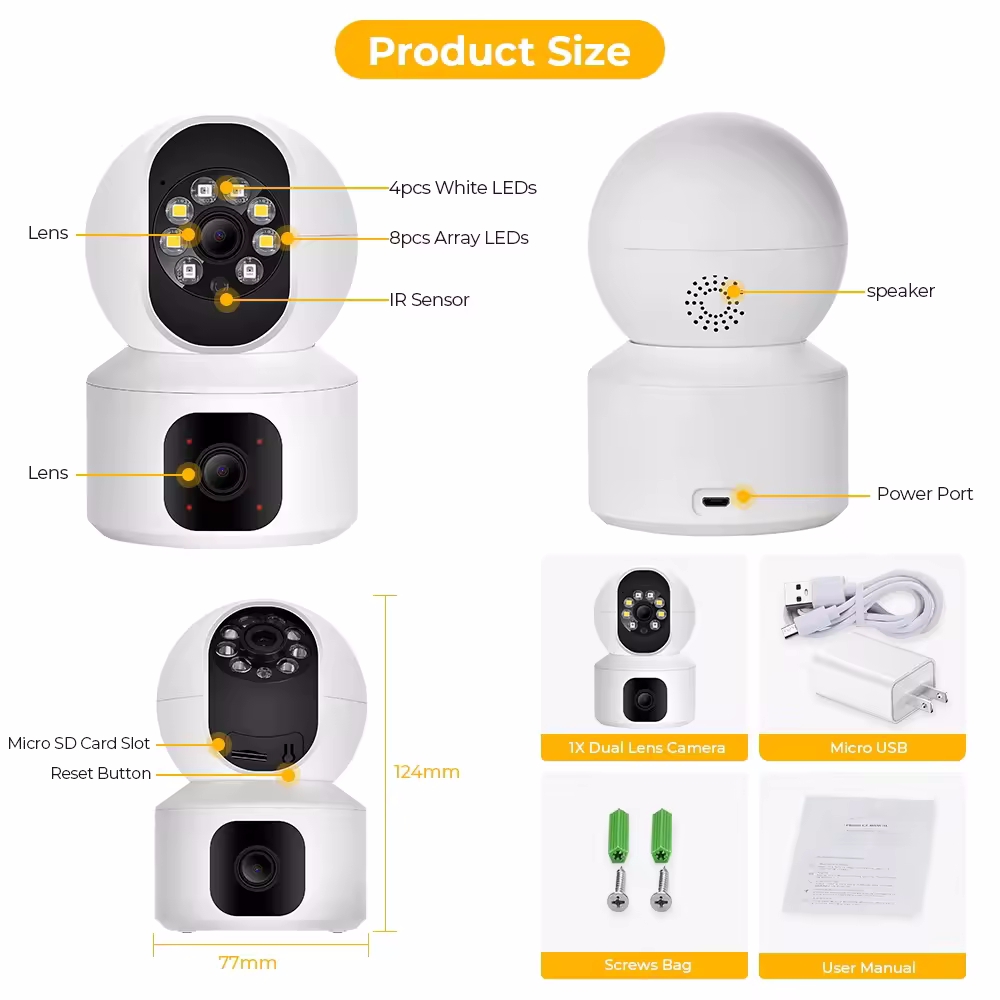 Wholesale High Quality PTZ Smart Security Indoor PTZ Network Camera with Night Vision and Cloud Storage