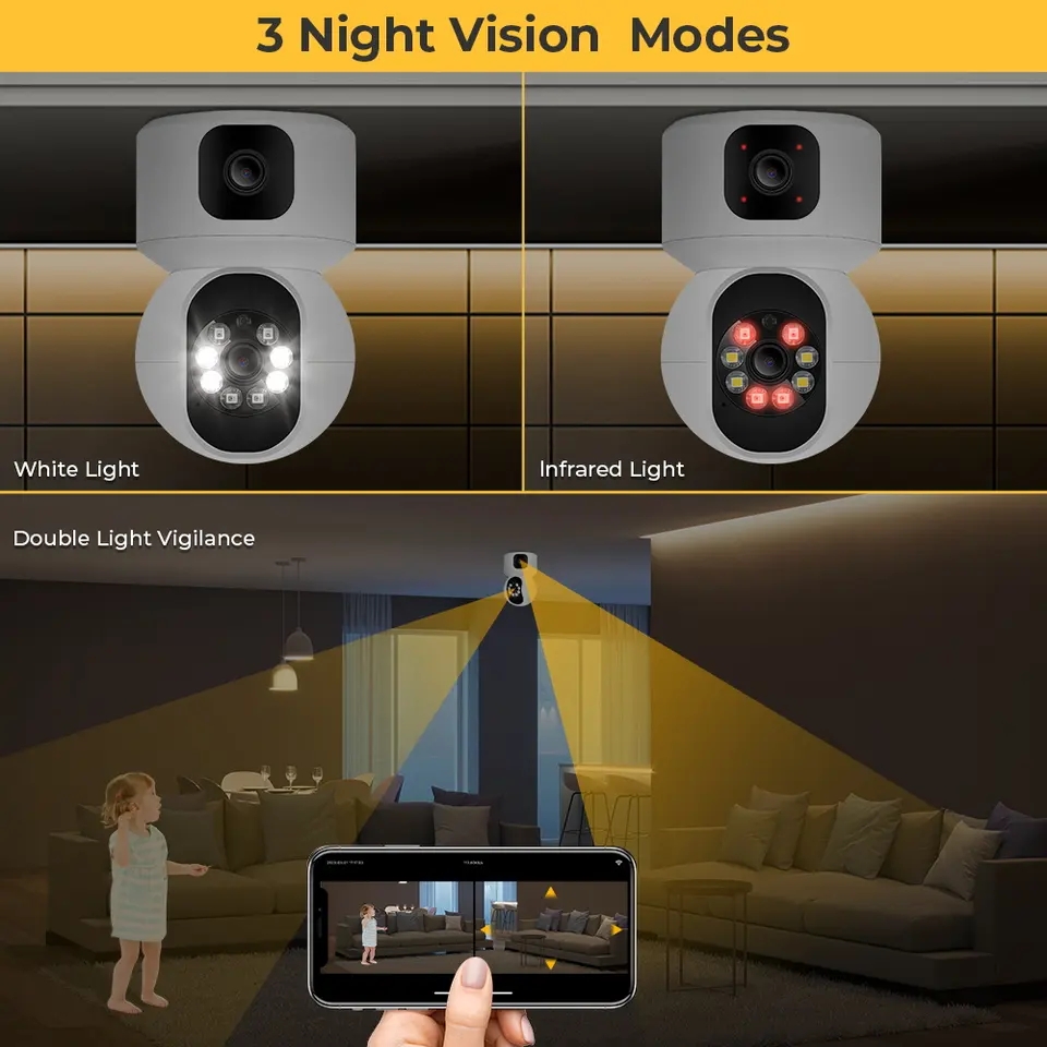 Wholesale High Quality PTZ Smart Security Indoor PTZ Network Camera with Night Vision and Cloud Storage